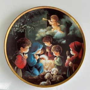 The Hamilton Collection: Come Let Us Adore Him Plate